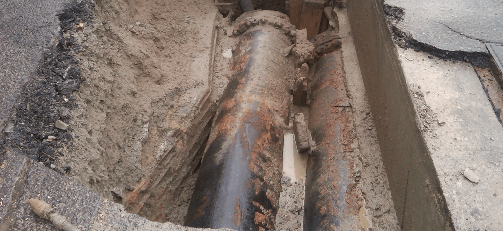 Water Main Excavation Agawam, MA