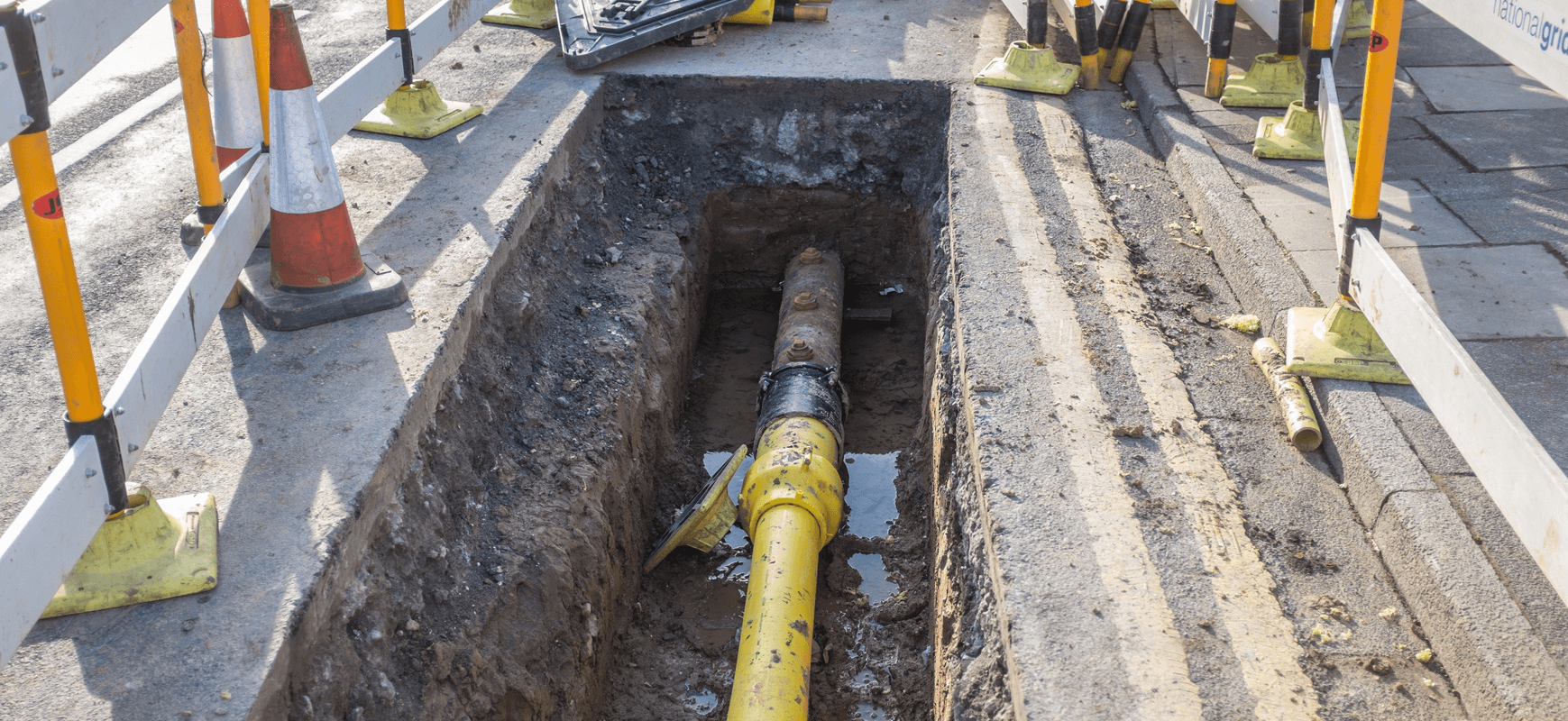 Exposure of Gas Lines Essex, VT