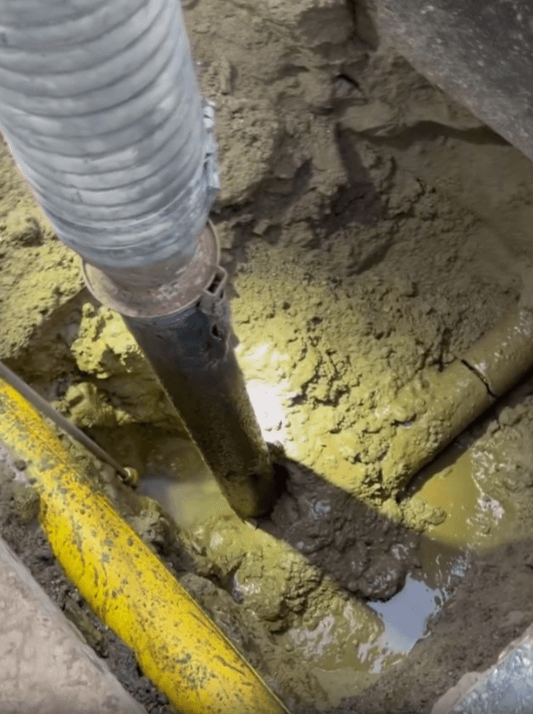 sewer line excavation